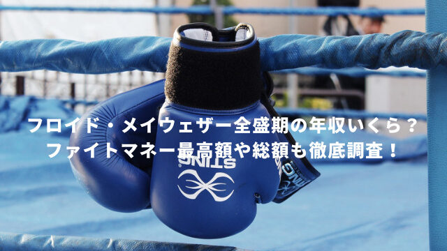 フロイド・メイウェザー全盛期の年収いくら？ファイトマネー最高額や総額も徹底調査！