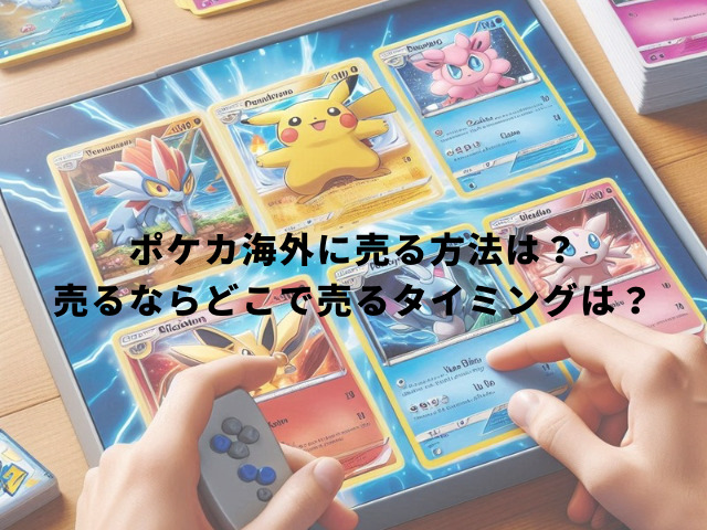 ポケカ海外に売る方法は？売るならどこで売るタイミングは？