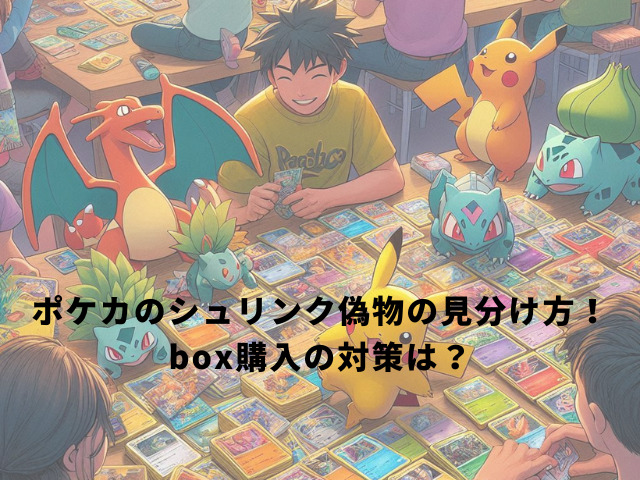 ポケカのシュリンク偽物の見分け方！box購入の対策は？