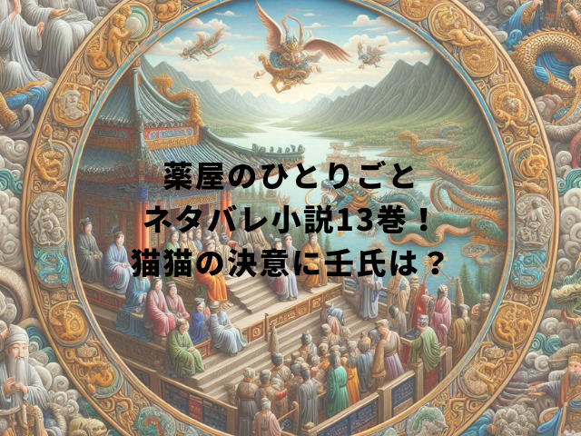 薬屋のひとりごとネタバレ小説13巻！猫猫の決意に壬氏は？