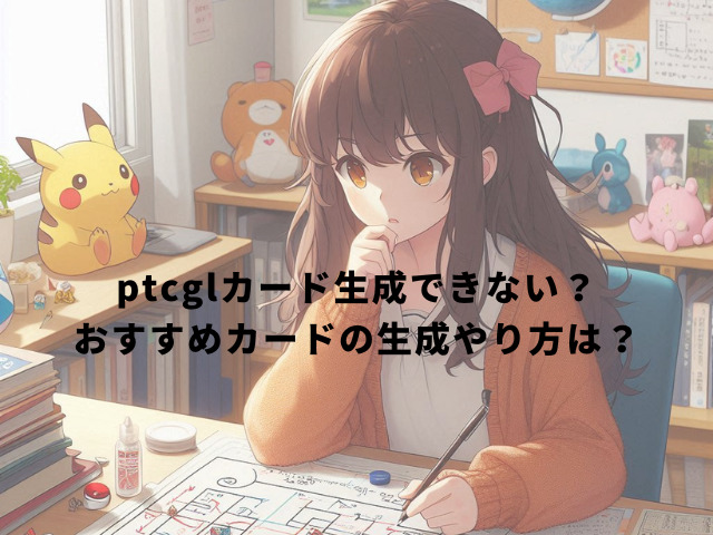 ptcglカード生成できない？おすすめカードの生成やり方は？